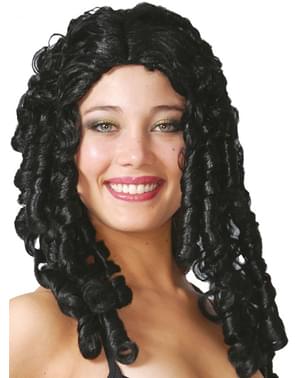 Long Black Wig with Ringlets
