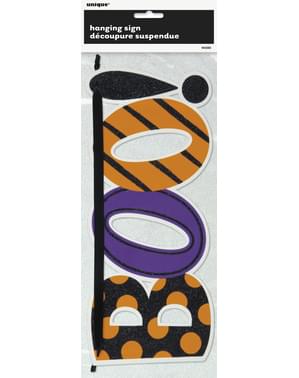 Cartaz decorativo brilhante Boo - Basic Halloween