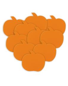 Conjunto de 10 silhuetas decorativas de abóboras - Basic Halloween