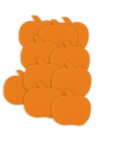 Conjunto de 10 silhuetas decorativas de abóboras - Basic Halloween