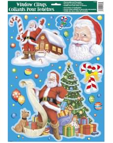 Autocolantes para janela natalícias sortidos - Basic Christmas