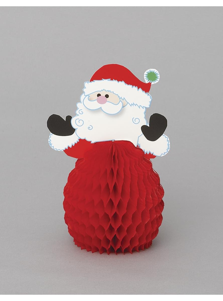 4 mini figurine tip fagure Moș Crăciun - Basic Christmas
