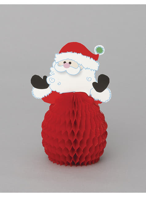 Babbo 4 Natale.4 Mini Ornamenti A Nido D Ape Babbo Natale Basic Christmas Consegna Express Funidelia