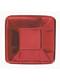 8 platouri pătrate roșii - Solid Colour Tableware