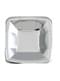 8 bandejas quadradas prateadas - Solid Colour Tableware