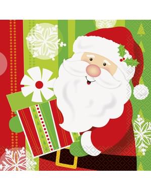 16 serviettes Père Noël - Happy Santa