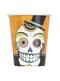 8 cups with Day of the Dead skeleton - Day of the Dead