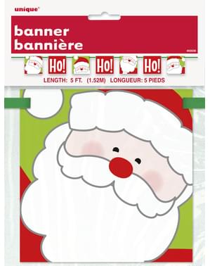 Spanduk Santa Claus - Ho Ho Ho Natal