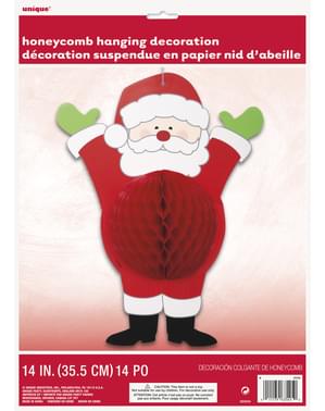 Boneco decorativo de Pai Natal de favo de mel - Ho Ho Ho Christmas