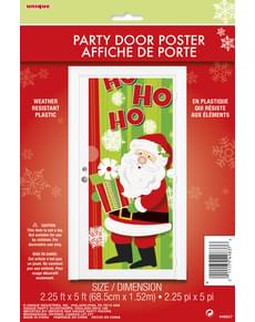 Cartaz para porta de Pai Natal - Happy Santa