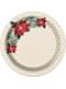 8 talerze deserowe wilczomlecz - Red & Gold Poinsettia