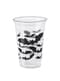 Set van 8 doorzichtige bekers met vleermuizen - Black Bats Halloween