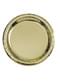 Zestaw 8 okrągłych złotych talerzy - Solid Colour Tableware