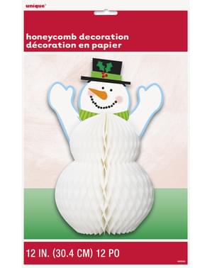 Snowman honeycomb centerpiece - Basic Christmas