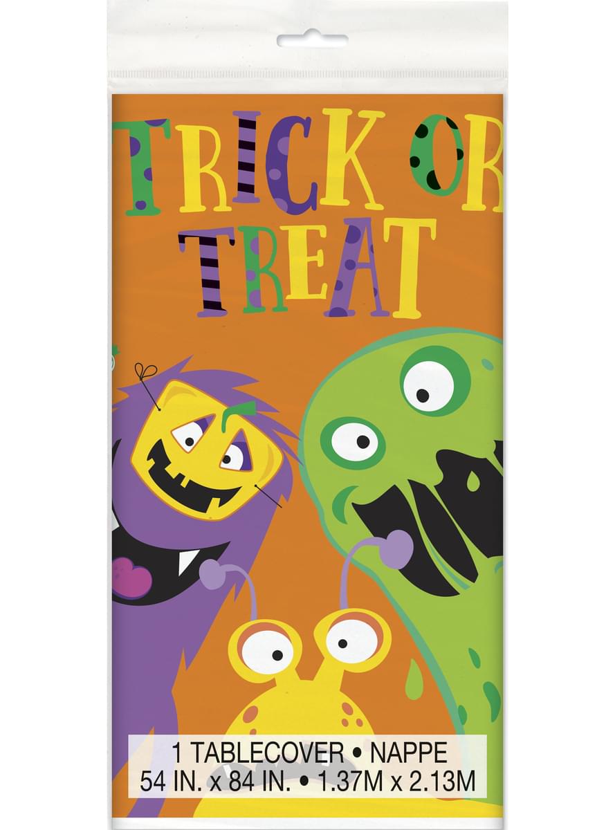 Pravokotni prt s kiddy pošastmi - Silly Halloween Monsters