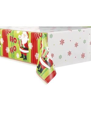 Prostokątny świąteczny obrus w Mikołaje - Happy Santa