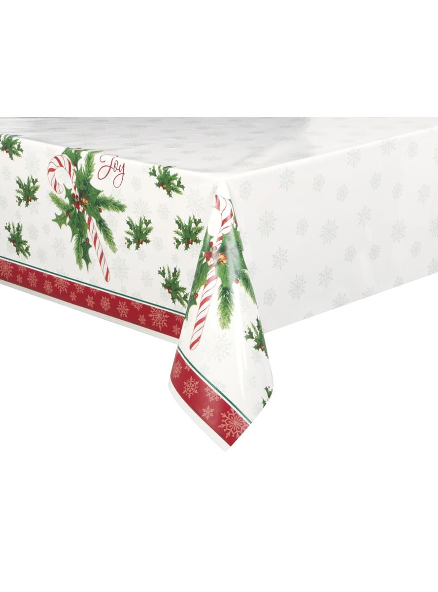 Toalha de mesa retangular de caramelo natalício - Candy Cane Christmas