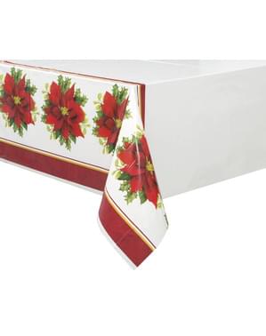 Prostokątny obrus w eleganckie wilczomlecze - Holly Poinsettia