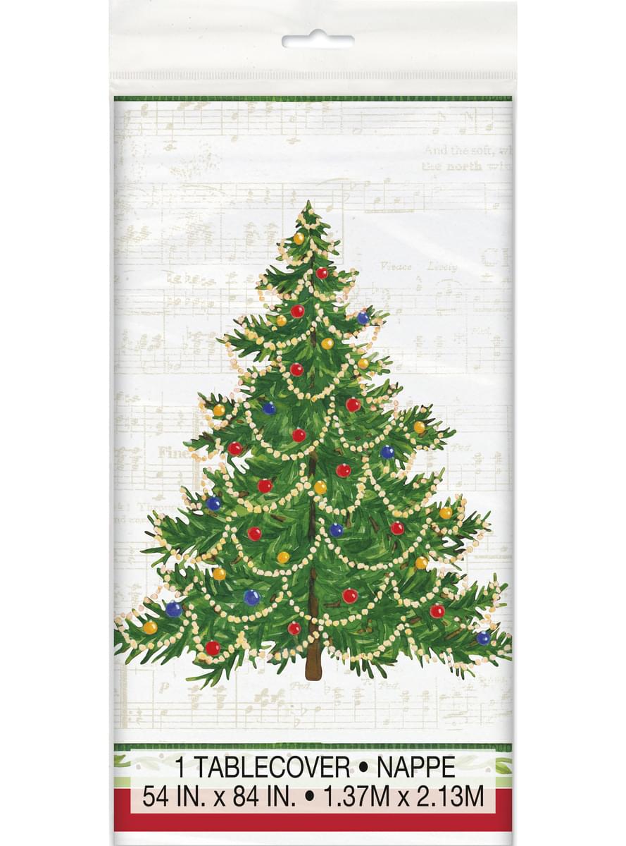 Правоъгълна покривки за маса с елха – Classic Christmas Tree
