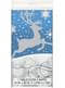 Čtvercový ubrus e stříbrnými soby - Silver Snowflake Christmas