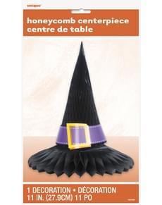 Centro de mesa de favo de mel com chapéu de bruxa - Basic Halloween