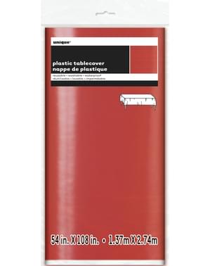 Nappe rectangulaire rouge brillante - Basic Christmas