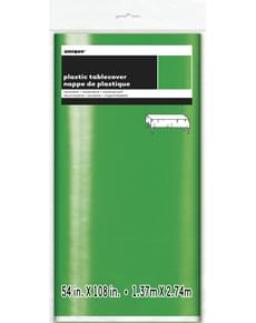 Toalha de mesa retangular verde brilhante - Basic Christmas