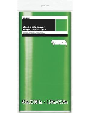 Duk rektangulär grön glänsande - Basic Christmas