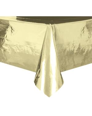 Toalha de mesa retangular dourado - Basic Christmas