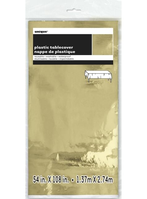 Rechteckige Tischdecke gold - Basic Christmas