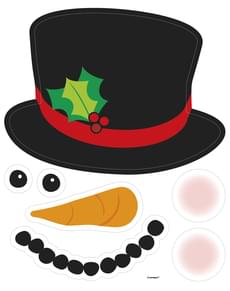 Conjunto de 2 ímanes decorativos boneco de neve - Basic Christmas