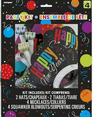 Kit de cotillón para 4 personas - Happy New Year