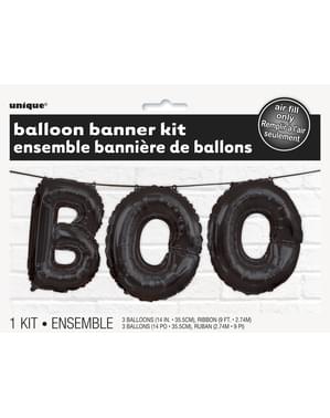 Ghirlandă de baloane de folie Boo - Basic Halloween
