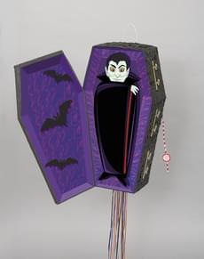 Vampire in coffin piñata - Basic Halloween