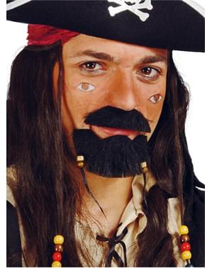 Basette e baffi pirata