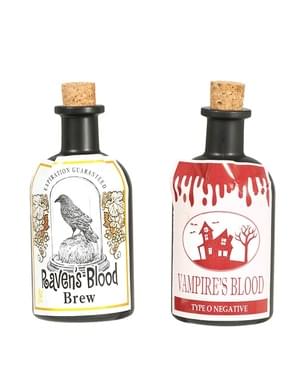 Set of 2 bottles of poison