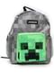Mochila de Minecraft Creeper Pocket cinzenta