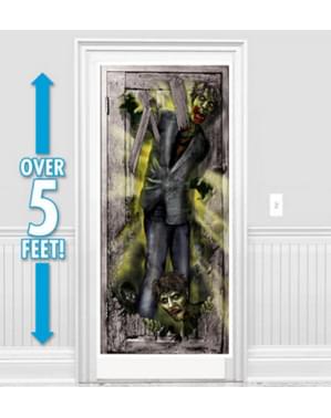 Dekorasi pintu zombie yang mengerikan