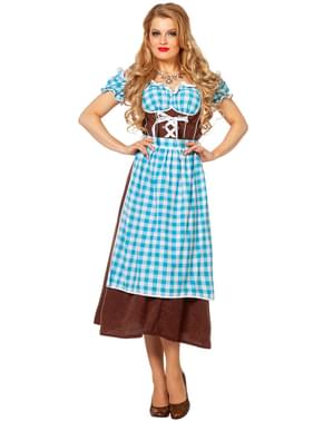 Dirndl bleu Oktoberfest femme