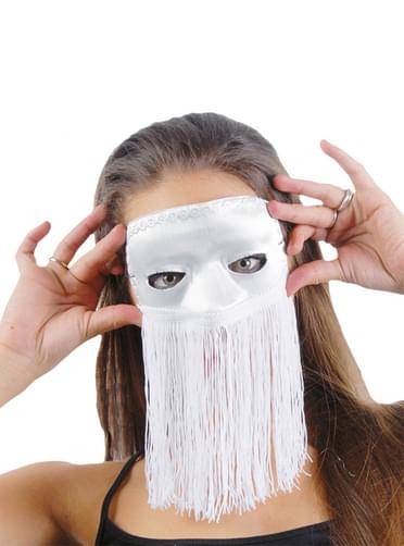 White Eyemask with Fringe