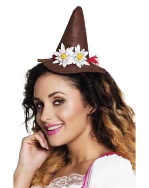 Баварская шапка с эдельвейсом для взрослых