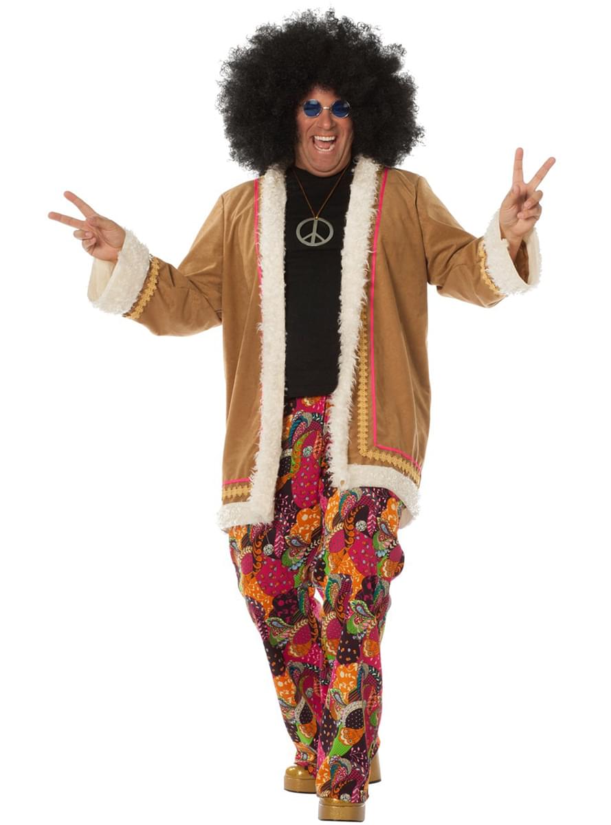 Fato de hippie bege para homem
