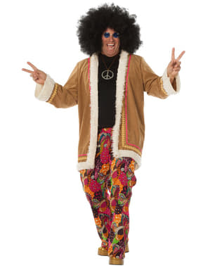 Beige hippie costume for men