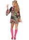 Costume da hippie neon per donna