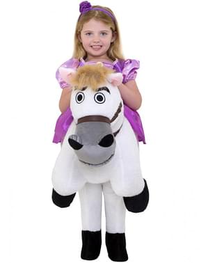 Costum ride on Rapunzel pe calul Max - Frumoasa și Bestia