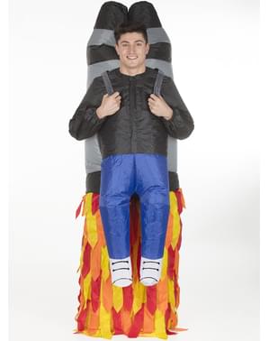 Disfraz de cohete jetpack hinchable para adulto