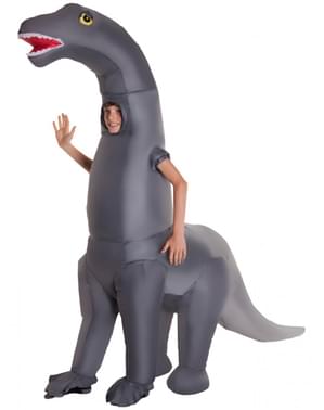 Çocuklar için şişme diplodocus kostümü