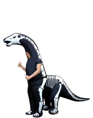 Aufblasbares Diplodocus Skelett Kostüm für Erwachsene