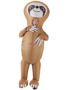 Inflatable sloth costume for adults