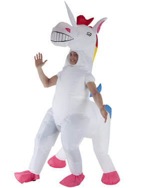 Costum de unicorn gonflabil pentru adult